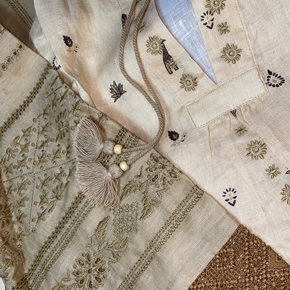 •SPELL• MUWALA Embroidered Blouse {almond} - Picture 8 of 10